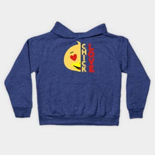 Cute Chick Love Design Kids Hoodie